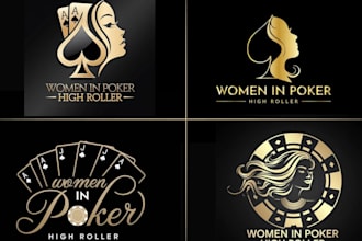 design a minimalist poker chip or poker logo for your business