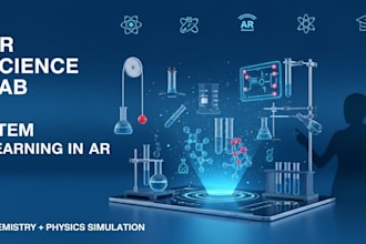 develop an ar science lab simulation game for interactive chemistry