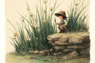 draw digital watercolor children book illustration