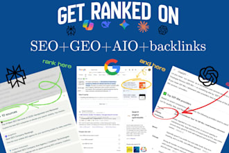 deliver GEO SEO, aeo optimisation, and backlinks monthly