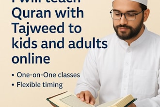 teach quran with tajweed online