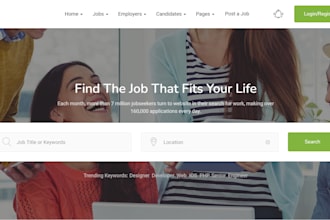 recruitment website job board agency job hiring staffing consultancy website