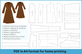 create custom sewing patterns and garment design