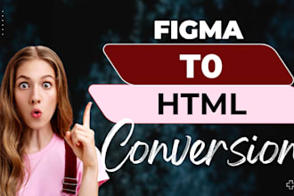 do figma to html css psd to html xd to html responsive website