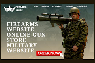 design firearms online gun store shooting website firearms website with payment