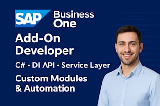 develop custom sap business one addon using c sharp di API or service layer