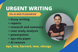 do urgent essay writing, apa mla paper, case study, report, research summary