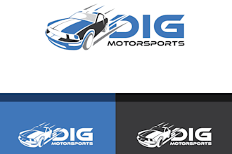 do an eye catching motorsport logo with unlimited revision