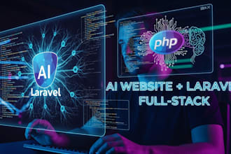 do ai website development as full stack developer, PHP laravel, frontend website