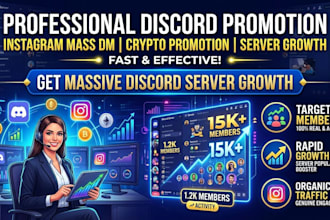 discord promotion instagram mass dm discord server growth crypto promotion