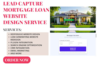 design mortgage website refinance website housing loan website home loan website