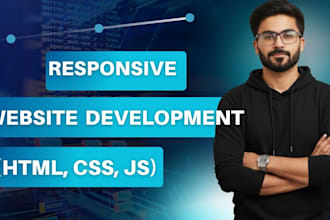 develop a fully responsive website using HTML, CSS ,js