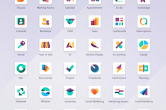 setup odoo erp with accounting, inventory, and CRM