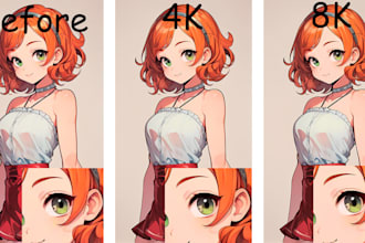 professionally upscale your anime art