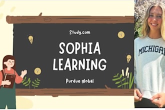 faciitate sophia learning, straighterline, purdue global ,study com