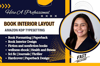 professionally format book interior layout with proper spacing and alignment