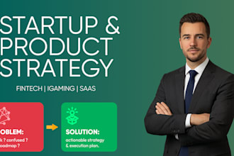 be your startup strategist, and product consultant