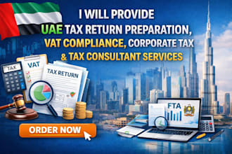 uae tax return preparation vat compliance corporate tax filing tax consultant