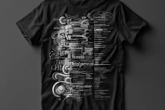 make custom t shirt design and typography t shirt