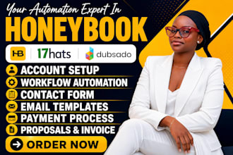 setup, fix honeybook CRM dubsado and 17hats workflow and honeybook automation