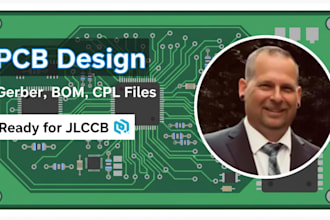 professional pcb design with gerber, bom, and cpl files ready for jlcpcb