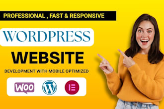 develop fully responsive wordpress websites with free hosting