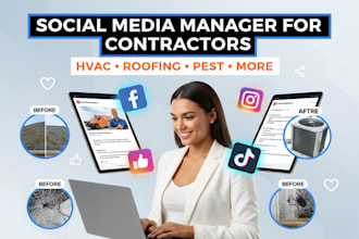 manage your social media profiles and engage audience for home service