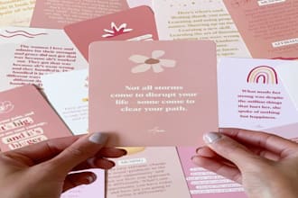 design amazing printable affirmation cards motivational cards for your etsy shop