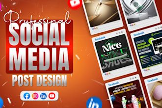 design social media posts, facebook and instagram ad creatives