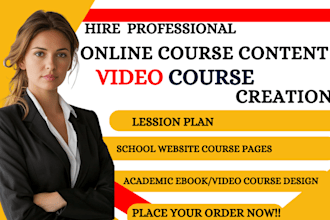 do academic course writing, homeschool curriculum design, lms setup