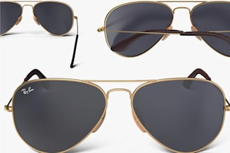 do custom cgi 3d eyeglass, fashion eyewear sunglasses, modeling and rendering
