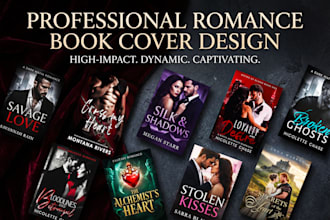 create a romance book cover for dark or contemporary genres