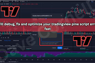 debug, fix and optimize your tradingview pine script errors fast