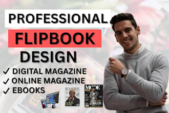 design a flipbook digital online magazine, ebooks and covert flipbook to ebooks