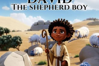 do bible themed children story book illustration christian picture book cover