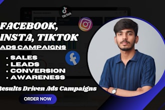 be your facebook, instagram, and tiktok ads expert