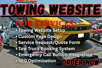 towing website logistics website trucking website transport website
