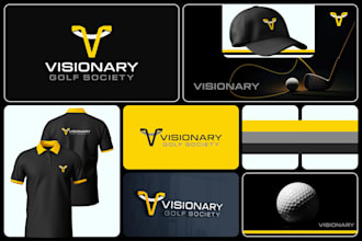 do modern minimalist business logo design and branding kit with brand identity