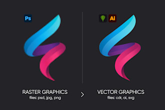 convert your logo to vector cdr, ai, pdf, svg files
