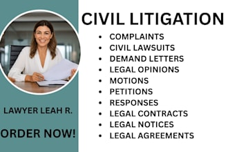 draft and review your civil litigation and pro se court documents