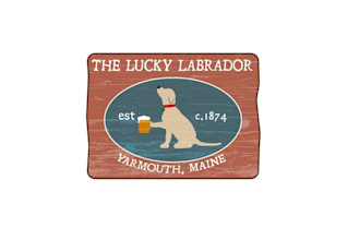 design classic coastal tavern dive bar logo