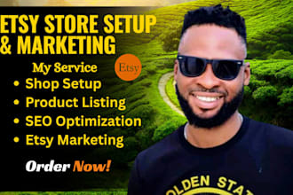 set up etsy shop optimize etsy SEO etsy listing and  etsy marketing