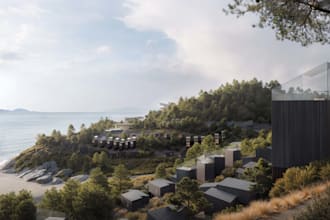 do 3d cgi modern villa, cabin, container, cottage,  tiny house exterior design