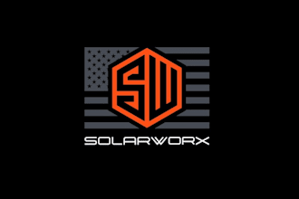 design energetic simple solar company logo