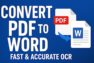 convert PDF or scanned image to editable word file