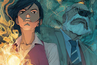 draw a cover art or comic cover art