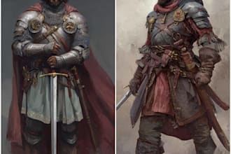 draw dnd character design and illustration