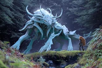 concept art for dragons and monsters, creatures