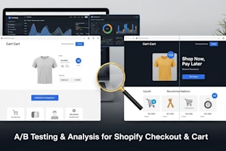 analyze and do a b testing for your shopify store checkout and cart page