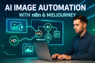 build smart automated ai image generation workflows using n8n midjourne ai art